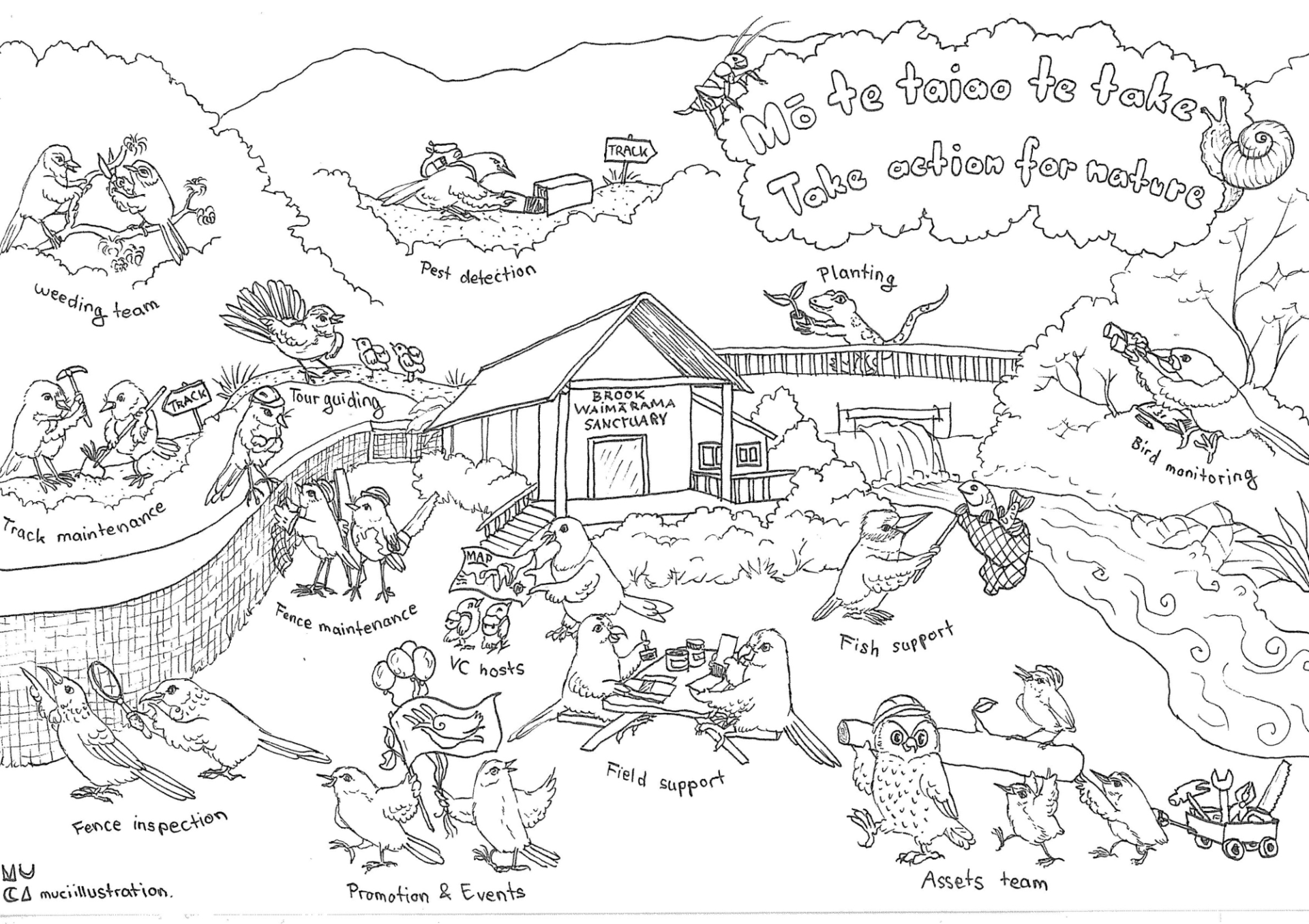 muciillustration - take action for nature