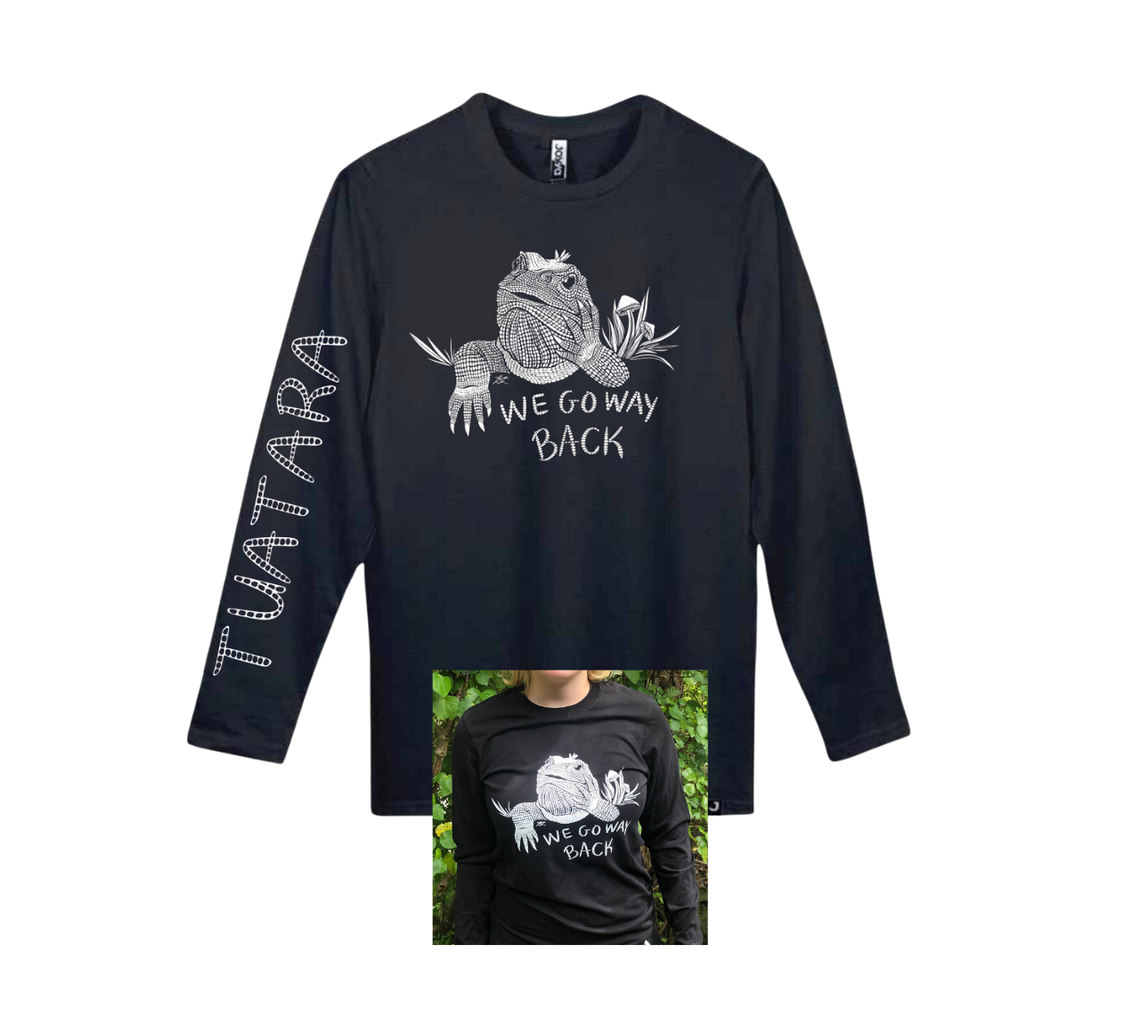 Tuatara long-sleeved top (unisex)